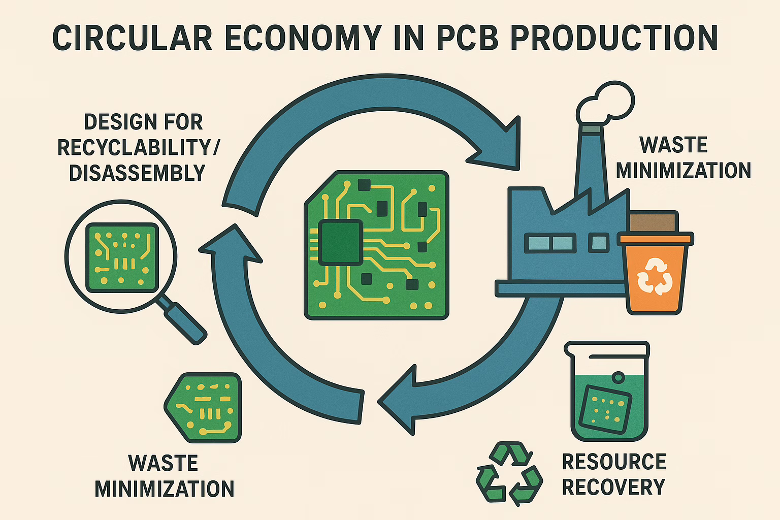The Circular Economy in the Manufacturing of PCBs